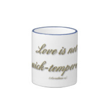 "Love is...." ( 1 Corinthians 13 ) Mugs