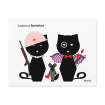 Love is a Battlefield Postcard