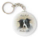 Love is a Border Collie keychains