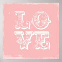 LOVE IS A CIRCUS PRINT::PINK