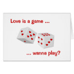 Love is a Game Valentine's Day Card