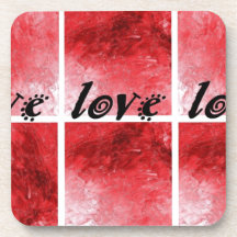 LOVE is all there is Beverage Coasters
