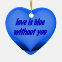 Love is Blue.... Christmas Tree Ornaments