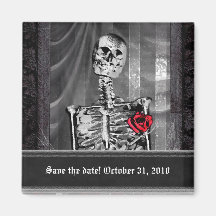 Love Is Eternal Gothic Save the Date Magnets