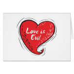 love is evil cards
