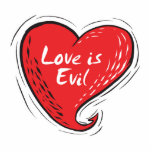 love is evil photo sculptures