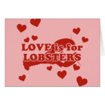 Love Is For Lobsters Greeting Cards