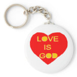 Love is God keychains