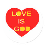 Love is God stickers