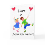 'Love is...' Greeting Card