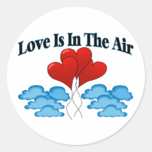Love Is In The Air Stickers