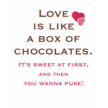 Love is Like a Box of Chocolates T-shirt