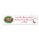 Love is like a Flower Bumper Sticker bumper stickers