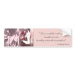 Love is like a wild rose bumper stickers
