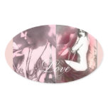 Love is like a wild rose stickers