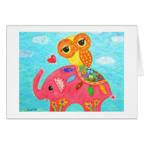 Love Is Like An Elephant Greeting Cards