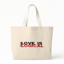 Love Is Logical Canvas Bags