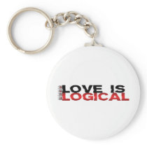 Love Is Logical Keychains