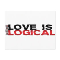 Love Is Logical Postcard