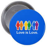 LOVE IS LOVE BLUE PIN