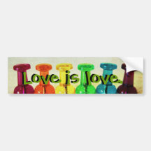 Love is love bumper sticker