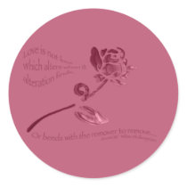 Love is Not Love... Round Stickers