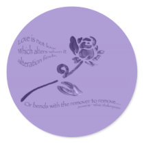 Love is Not Love... Round Stickers