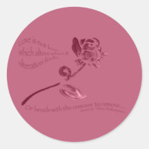 Love is Not Love... Round Stickers