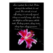 Love is patient.... greeting card