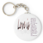 Love Is Patient keychains