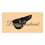 Love is patient open guitar case photo cards