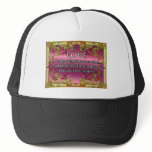 Love is.....poem on purple back with flower frame hats
