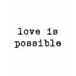 LOVE IS POSSIBLE t-shirts