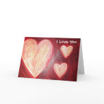 love is red, I Love You Greeting Cards