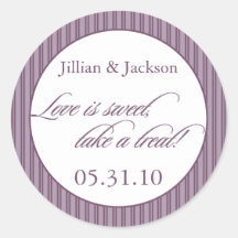 Love is Sweet Sticker in Purple