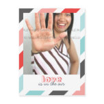 Love is... Sweet Stripes Border Photo Postcards