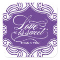 Love is Sweet Wedding Favour Stickers