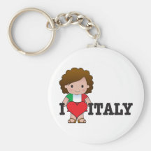 Love Italy Key Chains