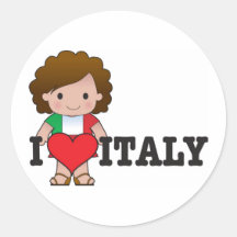 Love Italy Sticker