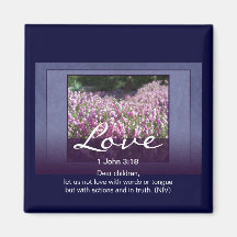 Love John 3:18 Refrigerator Magnets