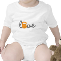 Love Kettlebell Orange Tshirts
