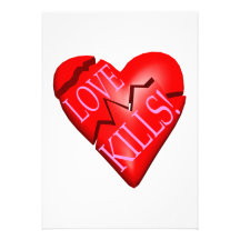 Love Kills Personalised Invitations