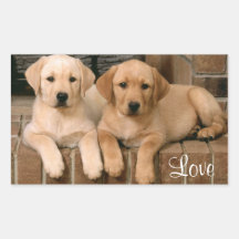 Love Labrador Retriever Puppies Sticker