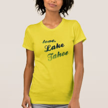 Love, Lake Tahoe - female yellow T-shirt
