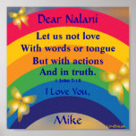 Love Language Poster -Customise posters