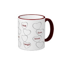 LOVE LAUGH LIVE MUG