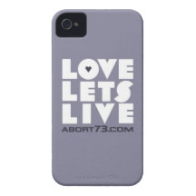 Love Lets Live (Slate) / Abort73.com iPhone 4 Case-Mate Case