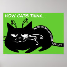 Love letter from my cat: speaking feline language print