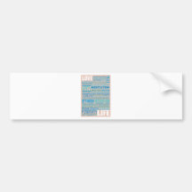 'Love Life' Inspiring & Motivating Products -Blues Bumper Sticker