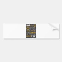 'Love Life' Inspiring & Motivating Products Bumper Sticker